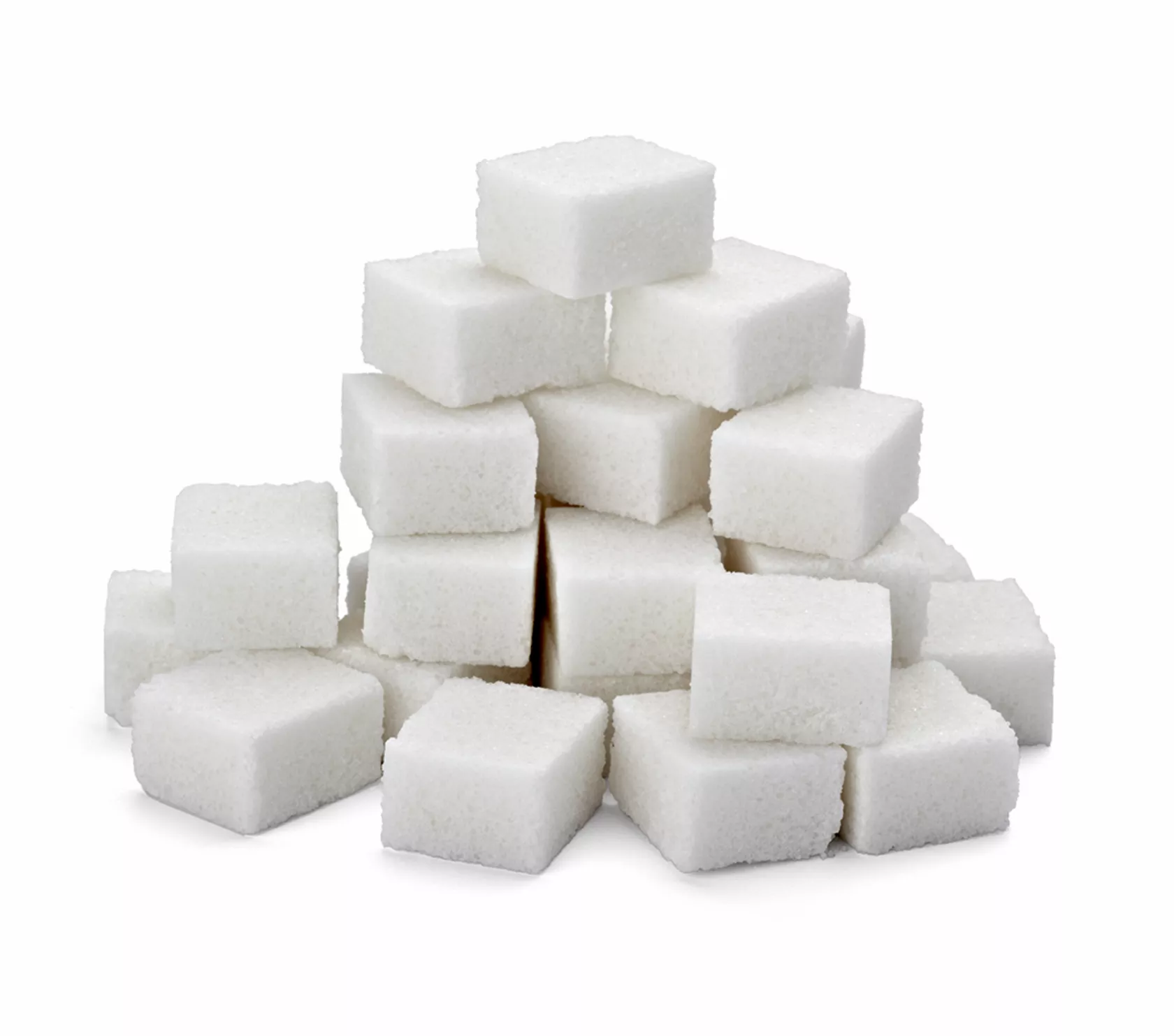 Aufeinander gestapelte Zuckerwürfel als Symbol für Diabetes.