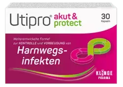 Packshot Utipro akut&protect von Klinge Pharma.